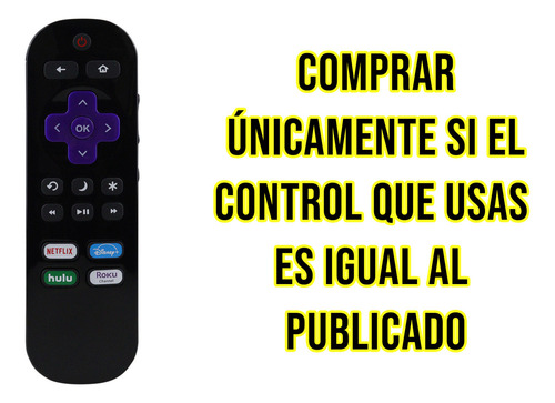 Control Expert Remoto Compatible Con Hisense Roku Tv Smart Tv