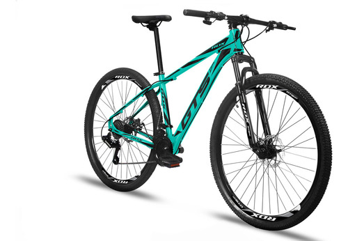 Bicicleta Aro 29 Quadro Em Alumínio 24 Marchas Freio A Disco Cor Gts Rdx - Verde Água/preto Tamanho Do Quadro 15