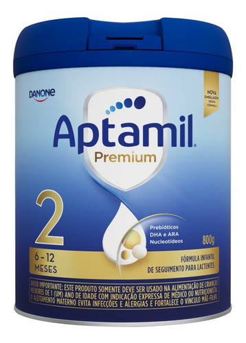 Fórmula Infantil Aptamil Premium 2 800g Danone