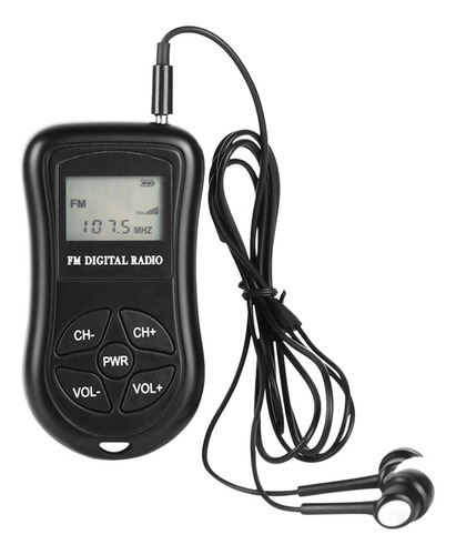 Kdka-600 Mini Fm Stereo Radio Portátil Digital Receptor Dsp