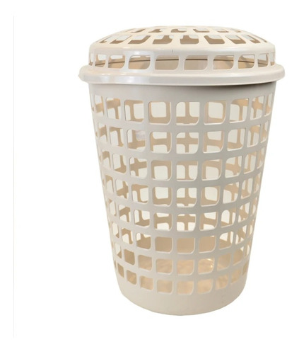 Cesto De Ropa Canasto C/tapa Organizador De Hogar 30 Lts