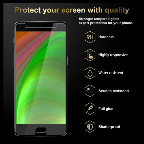 One Plus 3 3t Protector Film Pantalla Vidrio Templado Hd