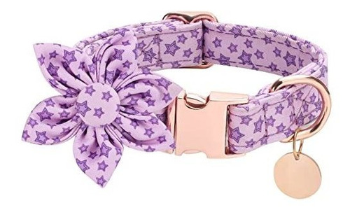 Collar De Perros Pixriy Con El Tinte De La Flor,cute Sjgjt