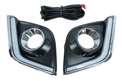 Set Exploradora Led Con Moldura Toyota Hilux Revo Año 16-18