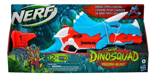 Nerf Dinosquad Tricera Blast Lanzador Juguete Hasbro