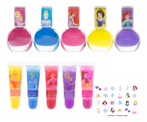 Set De Maquillaje Cosmético Townley Girl Disney Princess, 11