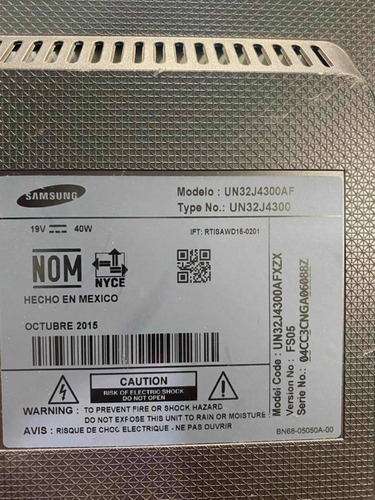 Tiras Led Pantalla Samsung Un32j4300afxzx (Usado)