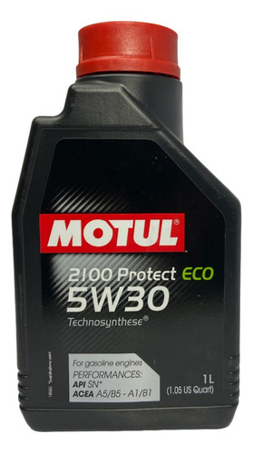 Aceite Motul 5w30 2100 Protect Eco Semi Sintetico