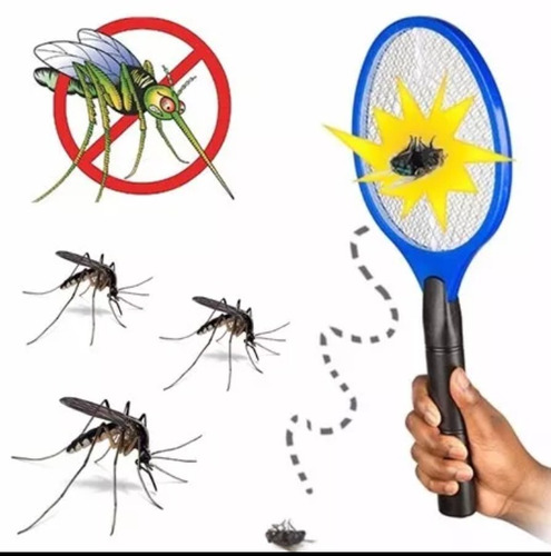 Raqueta Mata Moscas Insectos Electrica Mr Import