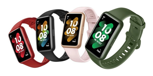 Huawei Band 7 1.47" caja de polímero dark gray, malla graphite black de silicona