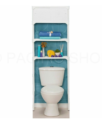 Organizador Mueble Cisterna Con Gabinete Para Baño