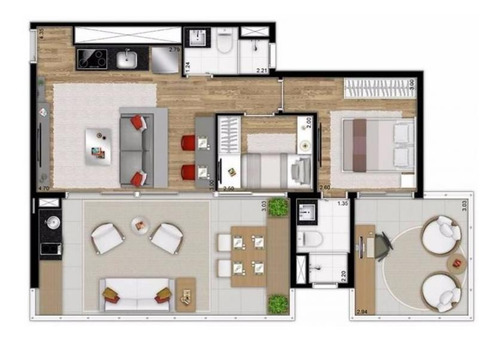 Imagem 8 de 15 de Apartamento Para Venda Em São Paulo, Vila Mariana, 2 Dormitórios, 1 Banheiro, 1 Vaga - Cap0868_1-1180946