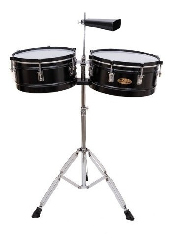 Timbaleta Parquer Majestic 13 Y 14 Con Soporte Y Cencerro