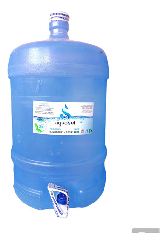 Agua De Mesa Purificada Bidon De 20 Litros 