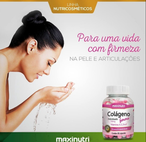 Kit 2 Colágeno Femme Vitaminas com Zinco 90 Cápsulas Maxinutri