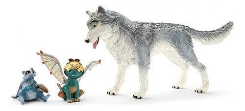 Set 3 Muñecos Lykos Nugur Y Piuh Juguete Schleich Bayala