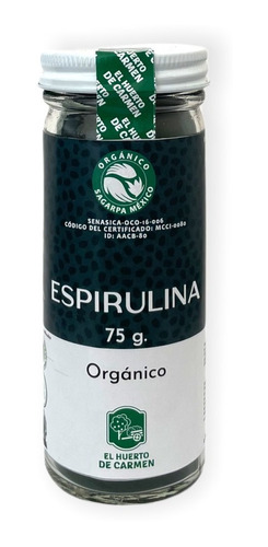 Espirulina Orgánica 75g Huerto De Carmen