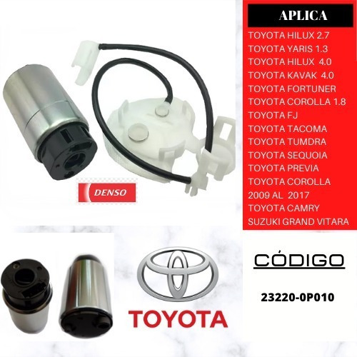 Bomba De Gasolina Toyota Corolla 2009 2010 2011 2012 Al 2017