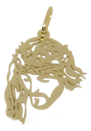 Pingente Face De Cristo Ouro 18k 750 Cor Dourado