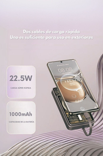 Powerbank Magnético Inalámbrico Negro 225w 10000mah Magsafe