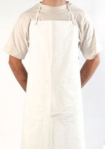 Imagen 8 de 8 de Delantal Pvc Pechera- Blanco- Refuerzo Abdom. 0,9m X 1,2m