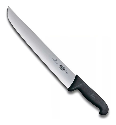 Cuchillo Carnicero Recto Victorinox® Fibrox, 36cm Color Negro