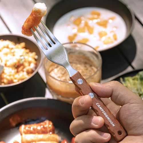 Kit De Tenedor Y Cuchara For Acampar Al Aire Libre, Picnic,