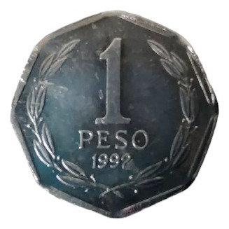 Moneda Chile 1 Peso 1992 Al (x762