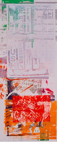 Lienzo Tela Robert Rauschenberg Singe  50x124cm