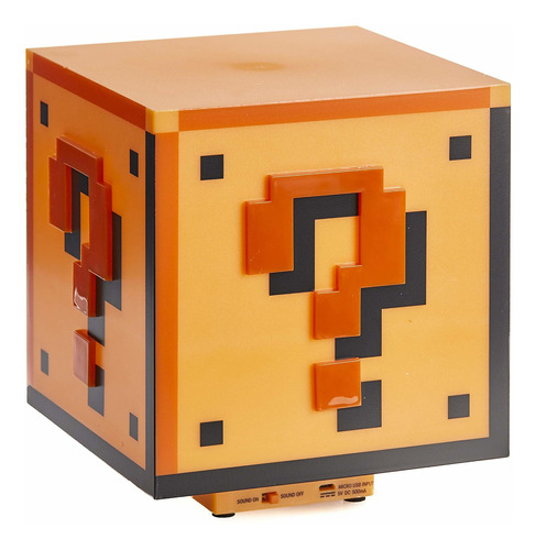 Paladone Super Mario Brothers Question Block Lamp, Light Up 