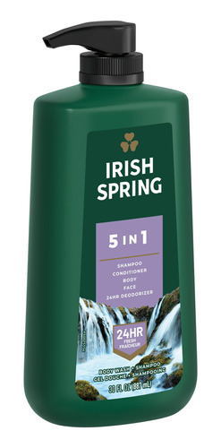 Irish Spring Jabon Liquido Bodywash 5 En 1  887ml.