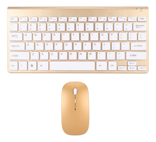 Kit Teclado Y Mouse Inalambrico Fino Silencioso Impermeable