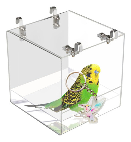 A Cubo Colgante Jaula Baño Para Pájaros Bañera Para Pájaros