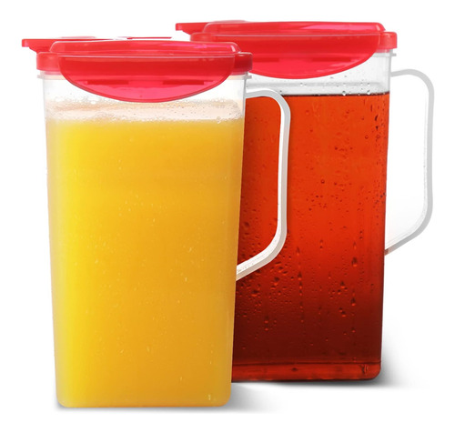 Jarra 50 Oz. (juego De 2) Jarra De Plástico Con Tapa | Jarra