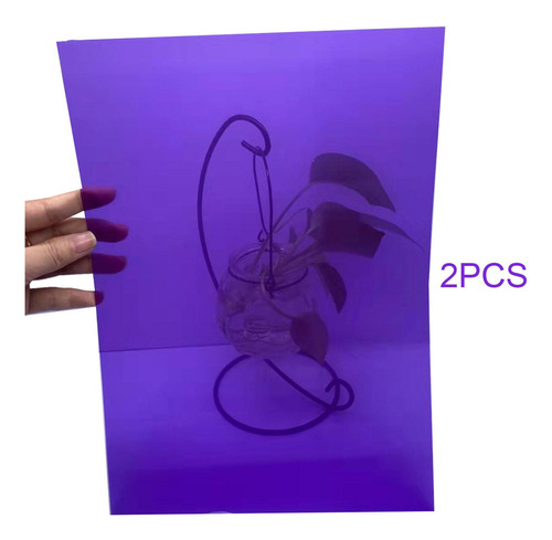 2 Filtros De Luz De Gel Corrector De Lámina De Púrpura