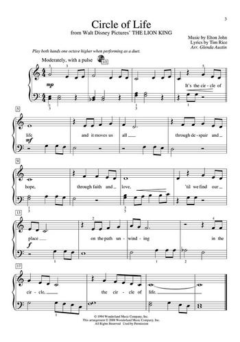 Teaching Little Fingers To Play More: Disney Tunes, Mid To