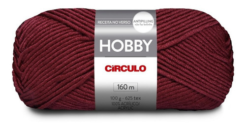 Lã Hobby 100g Círculo S/a Cor 7136 - Marsala