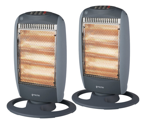 Calefactor Calentador Halogeno Electrico 3 Niveles 2pzas