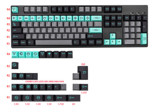 Keys Customized Electric For Key Cap Pbt Dye Subbe