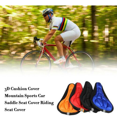 Funda De Asiento Bike 3d Dle, Almohadilla Cómoda Y Transpira