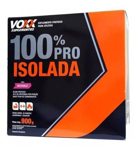 Whey 100% Pro Isolada Voxx Suplementos - 900g
