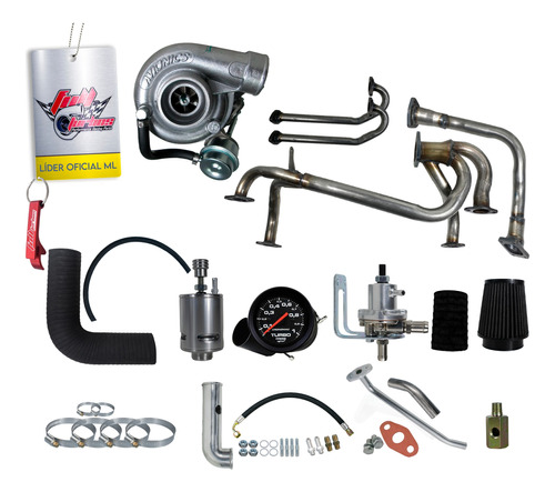 Kit Turbo Vw Fusca Ar 1.5/1.6 + Aranha Com Turbina A1600