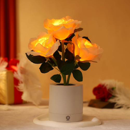 Wsyear Lámpara Táctil Con Diseño De Flores Para El Día De La