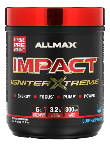 Allmax Nutrition Impact Igniter Extreme 40 Servicios 