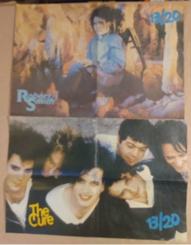 Lote 3 Posters The Cure Robert Smith 13/20 R & P 