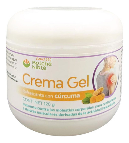 Crema Corporal De Curcuma / Dolor Artucular Y Muscular 120gr Fragancia Mentol