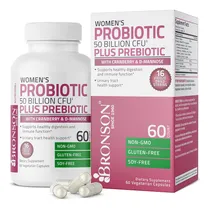 Comprar Probióticos Y Prebióticos Para Mujer Bronson 60 Cápsulas