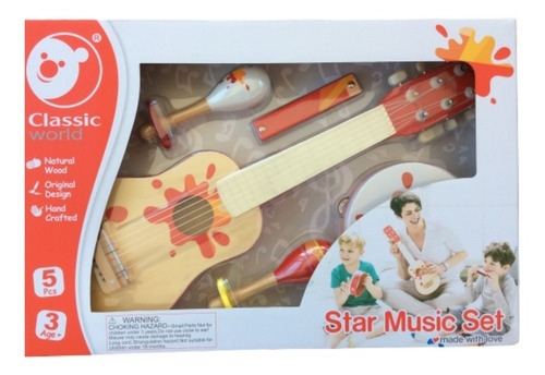 Imagen 2 de 2 de Set Musical Classic World- Set Instrumentos Musicales Madera