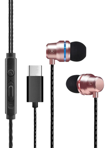 Auriculares Usb Tipo C Con Cable Auriculares Con Micrófono