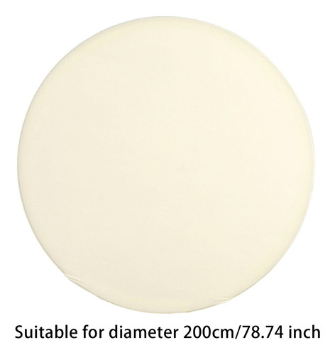 Cubierta De Fondo Redonda, Cubierta De Soporte Beige 200cm